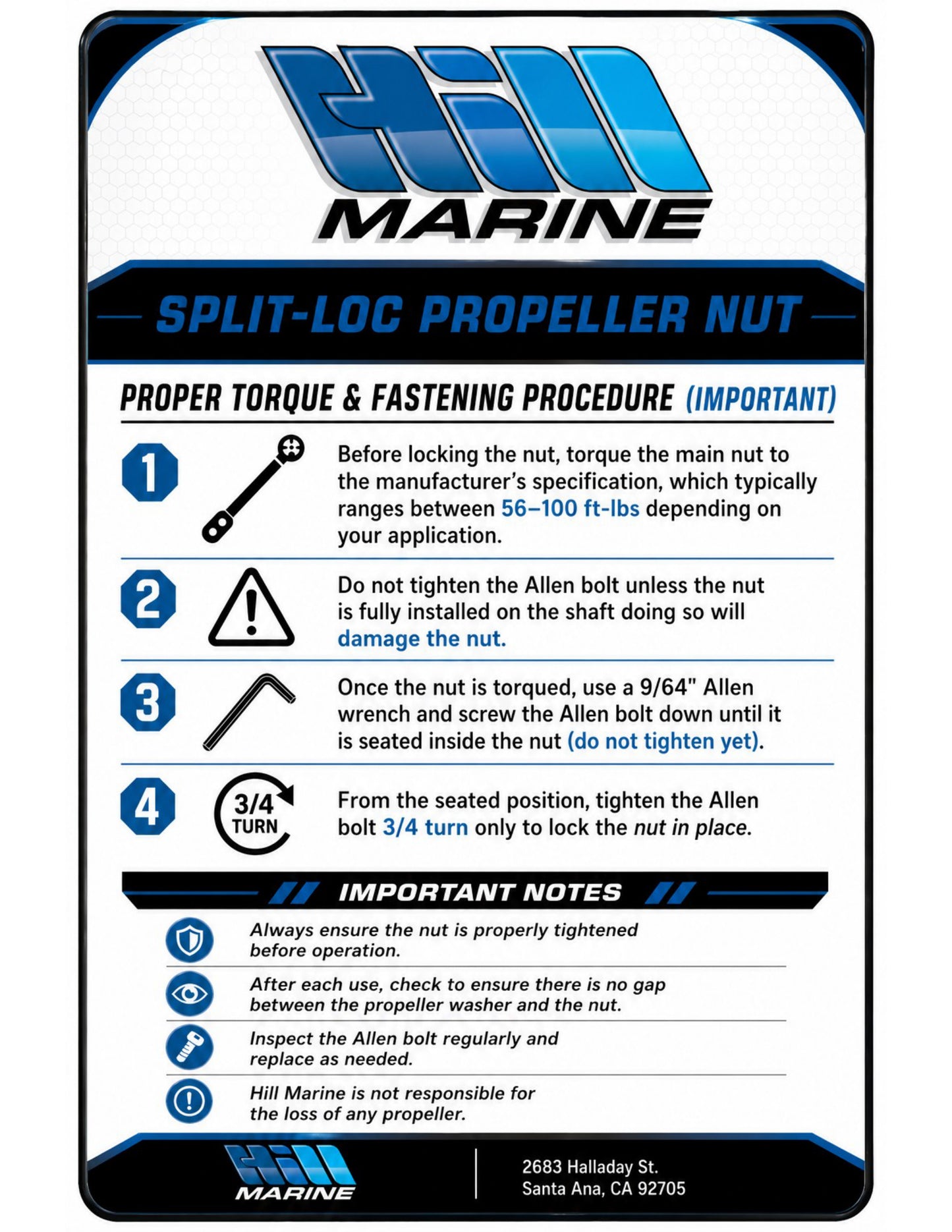 Split-Loc Propeller Nut